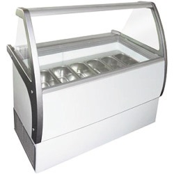 Speiseeis-Vitrine, 121x126x78 cm